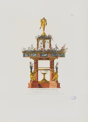 Trädgård, eller blomsterbord, från 